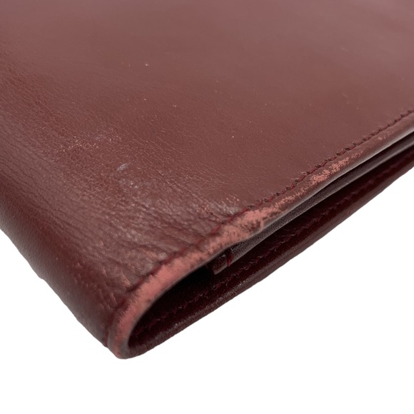 Cartier Must de Cartier Clutch Leather Bag in Burgundy - Picture 11 of 16
